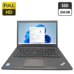 Ультрабук Lenovo ThinkPad T450s / 14" (1920x1080) IPS / Intel Core i5-5300U (2 (4) ядра по 2.3 - 2.9 GHz) / 8 GB DDR3 / 256 GB SSD / Intel HD Graphics 5500 / WebCam б/в