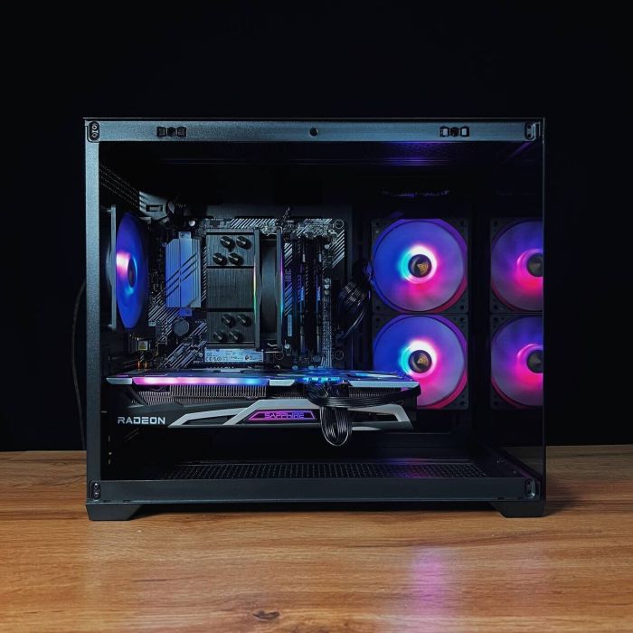 Збірка на замовлення: ігровий ПК Gamdias Aura GC10M ARGB Black Tower / AMD Ryzen 7 5700X (8 (16) ядер по 3,4 - 4,6 ГГц) / 32 ГБ DDR4 / 1000 ГБ SSD M.2 / AMD Radeon RX 6700 XT, 12 GB GDDR6, 192-bit / 650W б/в - зображення 5