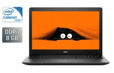 Ноутбук Б-клас Dell Latitude 3590 / 15.6" (1366x768) TN / Intel Celeron 3865U (2 ядра по 1.8 GHz) / 8 GB DDR4 / 240 GB SSD / Intel HD Graphics 610 / WebCam / Windows 10 б/в