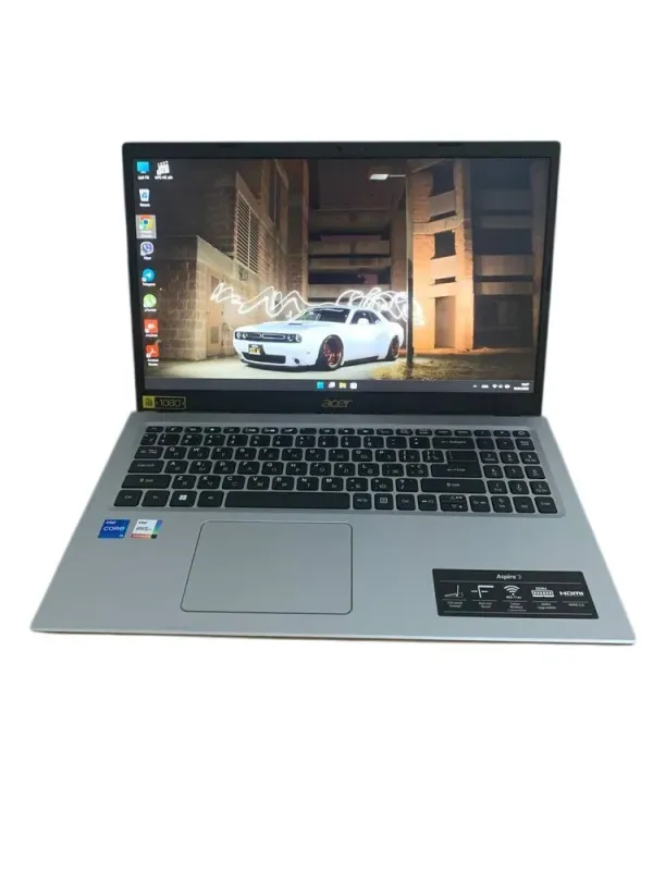 Ультрабук Acer Aspire 3 A315-58-57F6 / 15.6" (1920x1080) IPS / Intel Core i5-1135G7 (4 (8) ядра по 2.4 - 4.2 GHz) / 8 GB DDR4 / 256 GB SSD M.2 / Intel Iris Xe Graphics / WebCam / Win 11 Home б/в - зображення 2