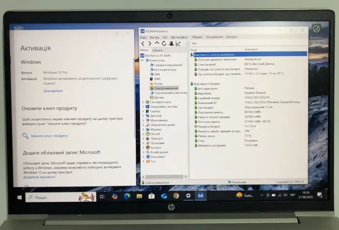 Ультрабук Б-клас HP ProBook 640 G8 / 14" (1920x1080) IPS / Intel Core i3-1115G4 (2 (4) ядра по 1.7 - 4.1 GHz) / 8 GB DDR4 / 256 GB SSD NVMe / Intel UHD Graphics / WebCam / Win 10 Pro б/в - зображення 9
