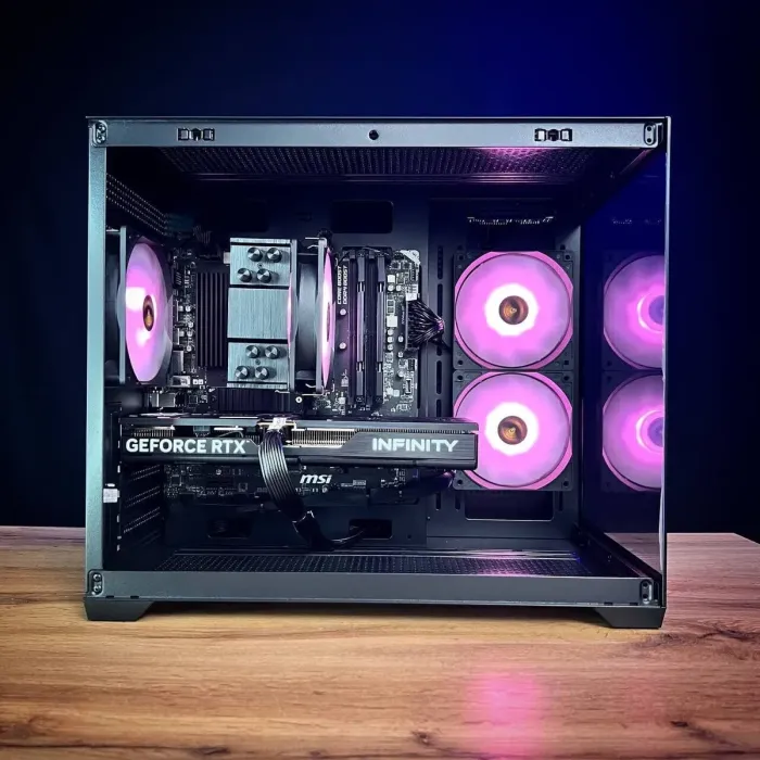 Збірка на замовлення: ігровий ПК Gamdias Aura GC10M ARGB Black Tower / AMD Ryzen 5 5600 (6 (12) ядер по 3,5 - 4,4 ГГц) / 16 ГБ DDR4 / 1000 ГБ SSD M.2 / nVidia GeForce RTX 5060, 8 ГБ GDDR7, 128-bit / 650W - зображення 4