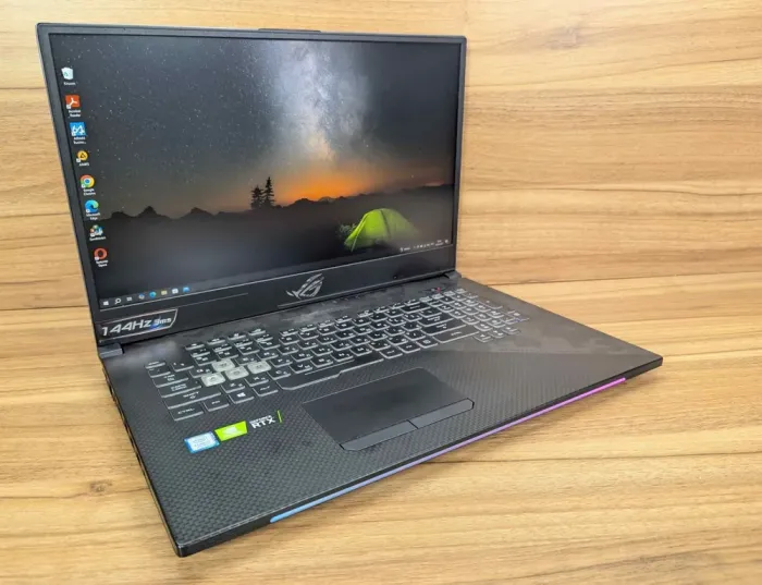 Ігровий ноутбук Б-класу Asus ROG Strix GL704G / 17.3" (1920x1080) IPS / Intel Core i7-8750H (6 (12) ядер по 2.2 - 4.1 GHz) / 16 GB DDR4 / 512 GB SSD + 256 GB SSD / nVidia GeForce RTX 2070, 8 GB GDDR6, 256-bit / HDMI / Windows 10 б/в - зображення 6