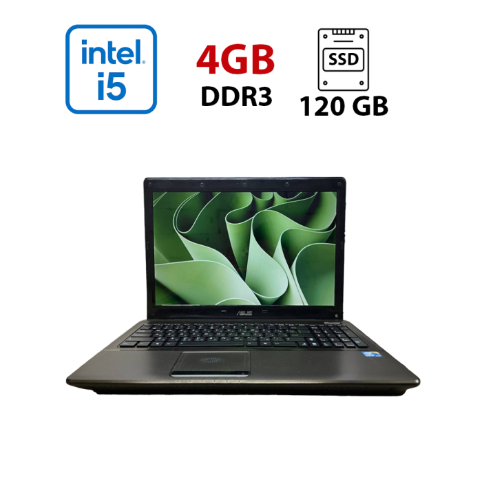 Ноутбук Б-клас Asus X52F / 15.6" (1366x768) TN / Intel Core i5-460M (2 (4) ядра по 2.53 - 2.8 GHz) / 4 GB DDR3 / 120 GB SSD / Intel HD Graphics / WebCam б/в - зображення 1