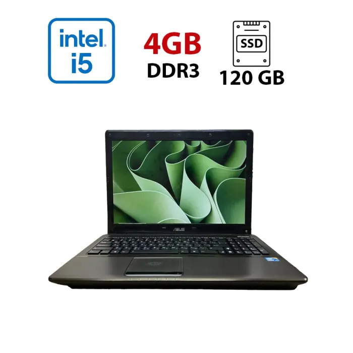 Ноутбук Б-клас Asus X52F / 15.6" (1366x768) TN / Intel Core i5-460M (2 (4) ядра по 2.53 - 2.8 GHz) / 4 GB DDR3 / 120 GB SSD / Intel HD Graphics / WebCam б/в - зображення 1