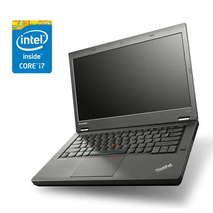 Ноутбук Lenovo ThinkPad T440p / 14" (1366x768) TN / Intel Core i7-4900MQ (4 (8) ядра по 2.8 - 3.8 GHz) / 16 GB DDR3 / 256 GB SSD / Intel HD Graphics 4600 / WebCam б/в - зображення 1