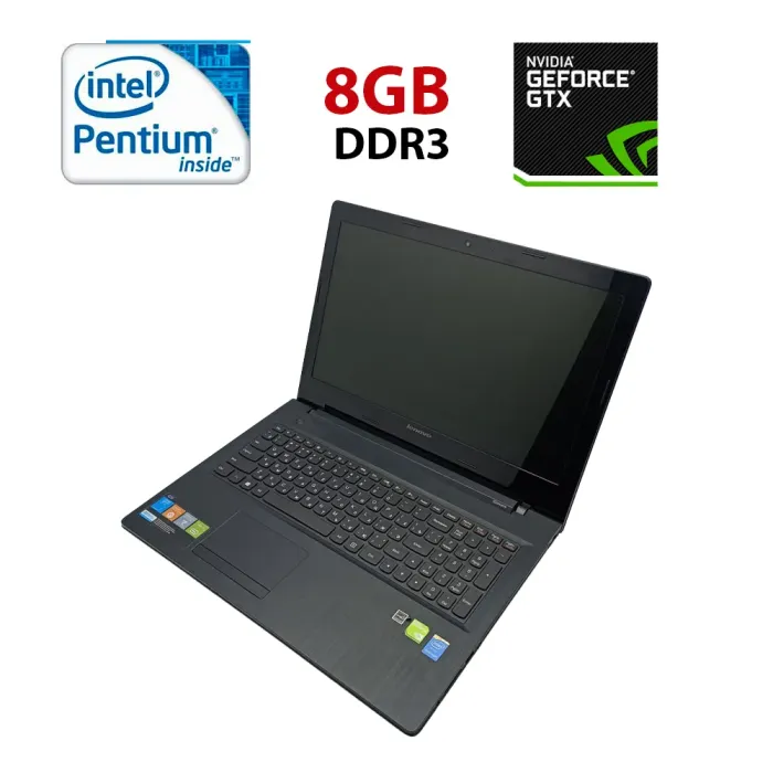 Ноутбук Lenovo B50-10 / 15.6" (1366x768) TN / Intel Pentium N3540 (4 ядра по 2.16 - 2.66 GHz) / 8 GB DDR3 / 500 GB HDD / nVidia Geforce 820M, 1 GB DDR3, 64-bit / WebCam б/в - зображення 1