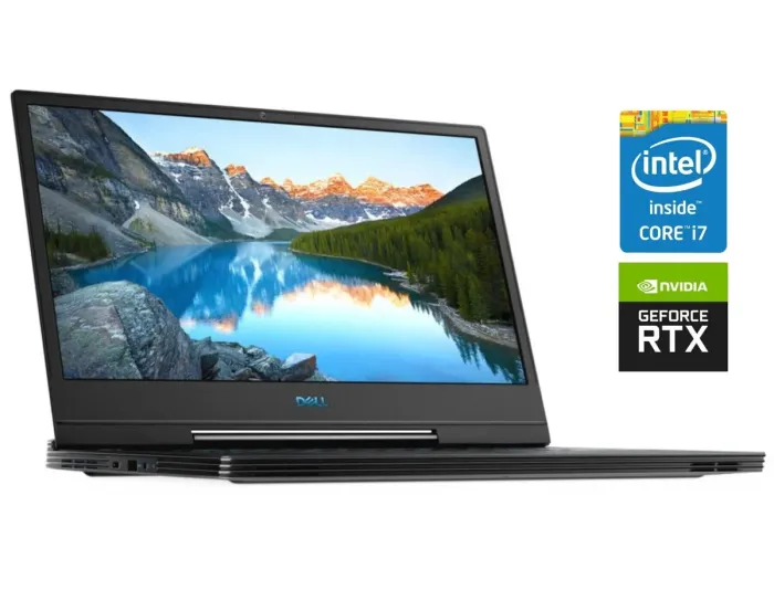 Ігровий ноутбук Б-клас Dell G7 7590 / 15.6" (1920x1080) IPS / Intel Core i7-8750H (6 (12) ядер по 2.2 - 4.1 GHz) / 16 GB DDR4 / 128 GB SSD + 1000 GB HDD / nVidia GeForce RTX 2060, 6 GB GDDR6, 192-bit / WebCam б/в - зображення 1