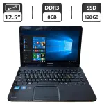 Нетбук Toshiba Satellite L830-10D / 12.5" (1366x768) TN / Intel Core i3-2367M (2 (4) ядра по 1.4 GHz) / 8 GB DDR3 / 128 GB SSD / Intel HD Graphics 3000 / WebCam / DVD-ROM б/в