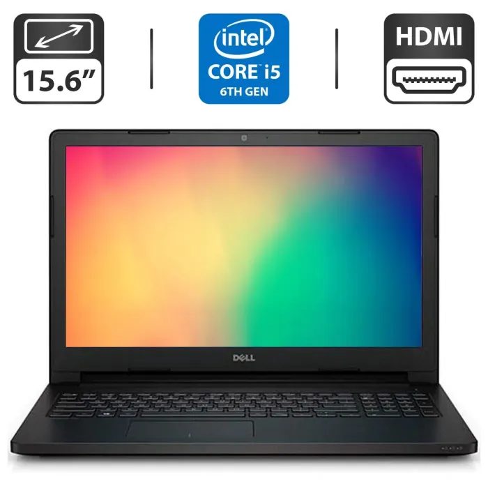 Ноутбук Б-клас Dell Latitude 3570 / 15.6" TN / Core i5-6200U (2(4) ядра по 2.3-2.8GHz) / 4GB DDR3 / 500GB HDD /HD Graphics 520 / WebCam / HDMI б/в - зображення 1