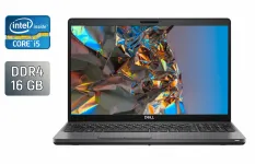 Ультрабук Dell Latitude 5501 / 15.6" (1920x1080) IPS / Intel Core i5-9400H (4 (8) ядра по 2.5 - 4.3 GHz) / 16 GB DDR4 / 512 GB SSD / Intel UHD Graphics 630 / WebCam / Windows 10 б/в