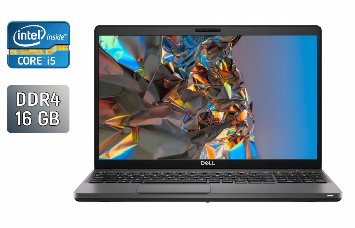Ультрабук Dell Latitude 5501 / 15.6" (1920x1080) IPS / Intel Core i5-9400H (4 (8) ядра по 2.5 - 4.3 GHz) / 16 GB DDR4 / 512 GB SSD / Intel UHD Graphics 630 / WebCam / Windows 10 б/в - зображення 1