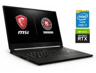 Ігровий ноутбук Б-клас MSI GS65 Stealth 9SF / 15.6" (1920x1080) IPS / Intel Core i7-9750H (6 (12) ядер по 2.6 - 4.5 GHz) / 16 GB DDR4 / 512 GB SSD NVMe / nVidia GeForce RTX 2070 Max-Q, 8 GB GDDR6, 256-bit / WebCam б/в