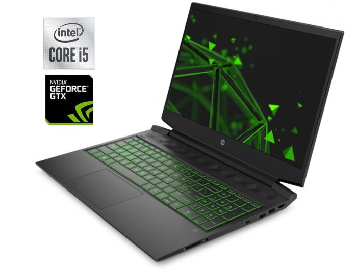 Ігровий ноутбук Б-клас HP Pavilion Gaming 16-a0032dx / 16.1" (1920x1080) IPS / Intel Core i5-10300H (4 (8) ядер по 2.5 - 4.5 GHz) / 16 GB DDR4 / 480 GB SSD / nVidia GeForce GTX 1660 Ti Max-Q, 6 GB GDDR6, 192-bit / WebCam б/в - зображення 1