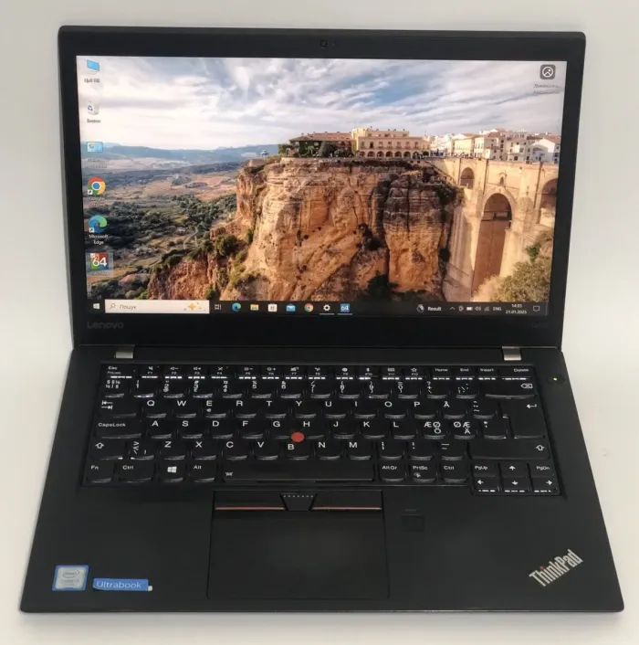 Ультрабук Б-клас Lenovo ThinkPad T470s / 14" (1920x1080) IPS / Intel Core i5-7200U (2 (4) ядра по 2.5 - 3.1 GHz) / 8 GB DDR4 / 256 GB SSD / Intel HD Graphics 620 / WebCam / Два АКБ б/в - зображення 2