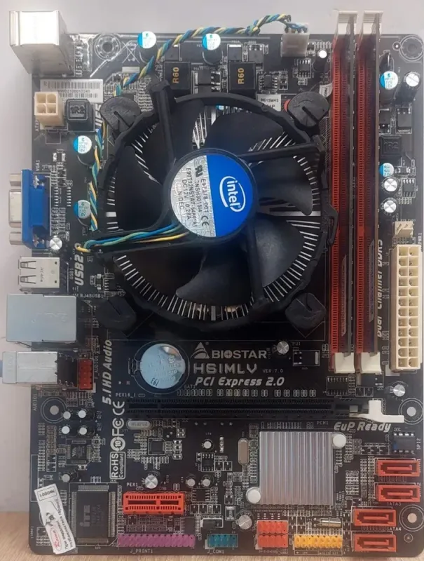 Комплект: Материнська плата Biostar H61MLV / LGA1155 / Intel Core i5-2300 (4 ядра по 2.8 - 3.1 GHz) / 8 GB DDR3 / Intel HD Graphics 2000 + Кулер б/в - зображення 7