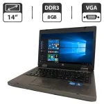 Ноутбук HP ProBook 6460b / 14" (1366x768) TN / Intel Core i5-2410M (2 (4) ядра по 2.3 - 2.9 GHz) / 8 GB DDR3 / 500 GB HDD / Intel HD Graphic 3000 / WebCam / DVD-ROM / Новая АКБ б/в