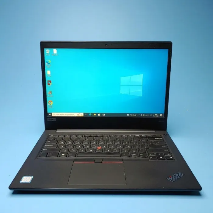 Ультрабук Lenovo ThinkPad E490 / 14" (1920x1080) IPS / Intel Core i5-8265U (4 (8) ядра по 1.6 - 3.9 GHz) / 8 GB DDR4 / 240 GB SSD / Intel UHD Graphics 620 / WebCam / Win 10 Pro б/в - зображення 2