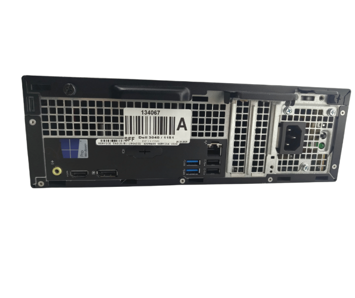 Комплект ПК: комп'ютер Dell OptiPlex 3040 SFF / Intel Core i5-6400 (4 ядра по 2,7 - 3,7 ГГц) / 16 ГБ DDR3 / 512 ГБ SSD / Intel HD Graphics 530 + Монітор 24" (1920x1080) TN б/в - зображення 4