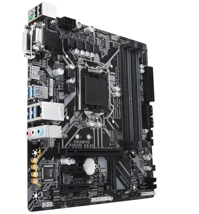 Материнська плата Gigabyte B360M DS3H / Socket LGA1151 / M.2 - зображення 2