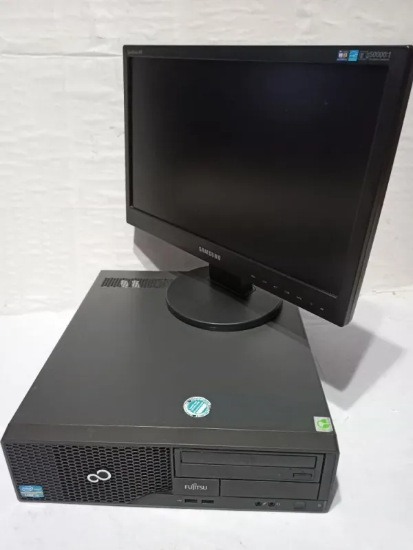 Комплект ПК: Fujitsu Esprimo E500 E85+ SFF/Intel Core i3-2100 (2(4) ядра по 3.1 GHz)/8 GB DDR3/250 GB HDD/Intel HD Graphics 2000/DVD-ROM+ Монітор 19" (1366x768) TN /1x VGA/VESA 75x75 б/в - зображення 9