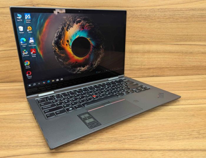 Ноутбук-трансформер Lenovo ThinkPad X1 Yoga Gen 5 / 14" (1920x1080) IPS Touch / Intel Core i5-10210U (4 (8) ядра по 1.6 - 4.2 GHz) / 16 GB DDR4 / 256 GB SSD / Intel UHD Graphics / WebCam / TouchID / Windows 10 б/в - зображення 4