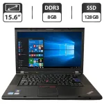 Ноутбук Lenovo ThinkPad T520 / 15.6" (1600x900) TN / Intel Core i5-2520M (2 (4) ядра по 2.5 - 3.2 GHz) / 8 GB DDR3 / 128 GB SSD / Intel HD Graphics 3000 / DVD-ROM б/в