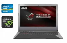 Ігровий ноутбук Asus ROG G752VS / 17.3" (1920x1080) IPS / Intel Core i7-6820HK (4 (8) ядра по 2.7 - 3.6 GHz) / 16 GB DDR4 / 512 GB SSD / nVidia GeForce GTX 1070, 8 GB GDDR5, 256-bit / HDMI / WebCam б/в