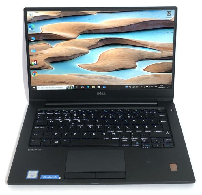 Ультрабук Б-клас Dell Latitude 7370 / 13.3" (1920x1080) IPS / Intel Core m7-6Y75 (2 (4) ядра по 1.2 - 3.1 GHz) / 8 GB DDR3 / 256 GB SSD / Intel HD Graphics 515 / WebCam / Win 10 Pro б/в - зображення 2