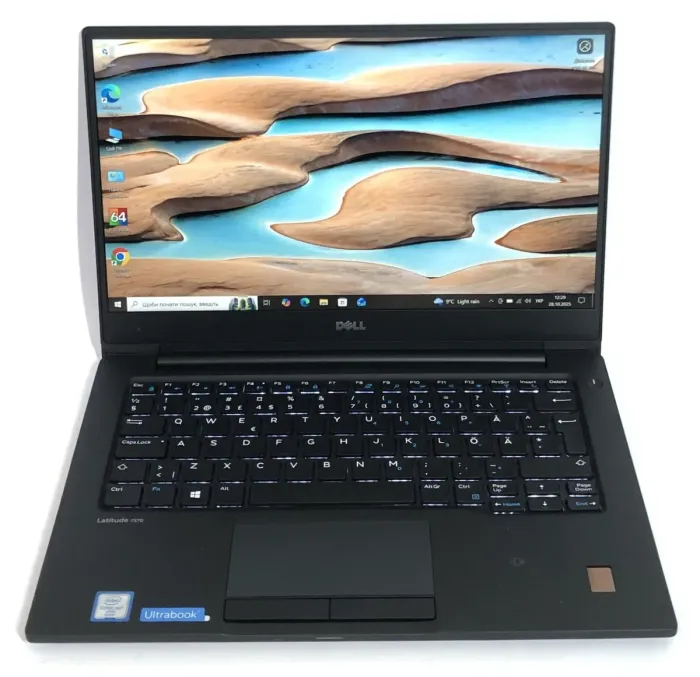 Ультрабук Б-клас Dell Latitude 7370 / 13.3" (1920x1080) IPS / Intel Core m7-6Y75 (2 (4) ядра по 1.2 - 3.1 GHz) / 8 GB DDR3 / 256 GB SSD / Intel HD Graphics 515 / WebCam / Win 10 Pro б/в - зображення 2