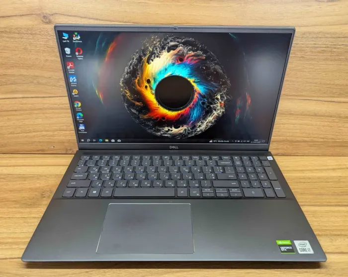 Ігровий ноутбук Dell Vostro 7500 / 15.6" (1920x1080) IPS / Intel Core i7-10750H (6 (12) ядер по 2.6 - 5.0 GHz) / 16 GB DDR4 / 1000 GB SSD / nVidia GeForce GTX 1650 Ti, 4 GB GDDR6, 128-bit / TouchID / WebCam / Windows 10 б/в - зображення 2