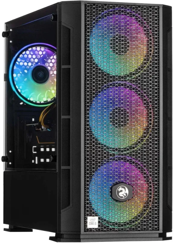 Ігровий ПК Dtop Gaming i567 Tower / Intel Core i5-6400 (4 ядра по 2.7 - 3.3 GHz) / 16 GB DDR4 / 480 GB SSD / AMD Radeon RX 570, 4 GB GDDR5, 256-bit / 500W б/в - зображення 2