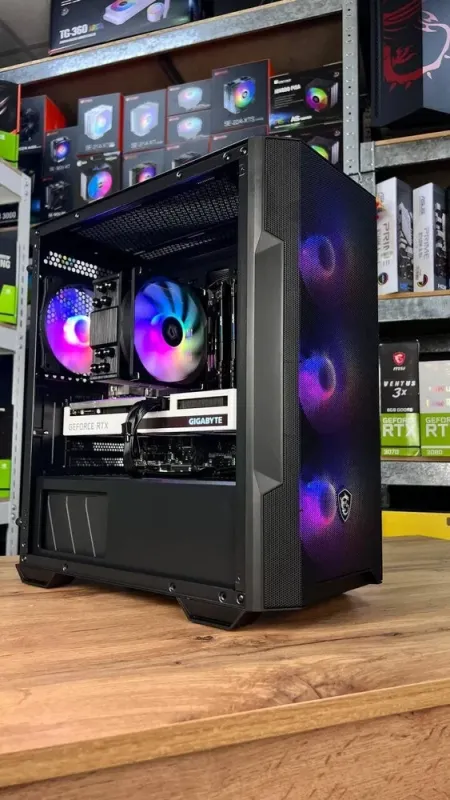 Збірка під замовлення: комп'ютер MSI MAG Forge M100R Black Tower / Intel Core i5-12400F (6 (12) ядер по 2.5 - 4.4 GHz) / 16 GB DDR4 / 500 GB SSD M.2 / nVidia GeForce RTX 3070, 8 GB GDDR6, 256-bit / 650W б/в - зображення 7