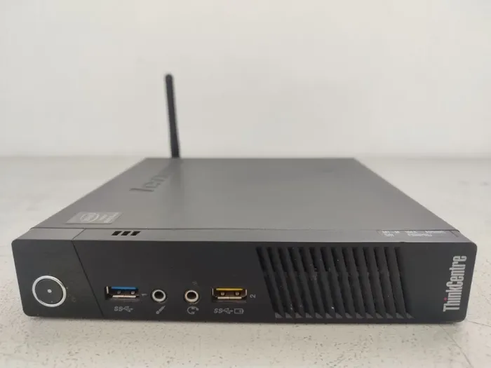 Неттоп Lenovo ThinkCentre M93 Tiny USFF / Intel Core i5-4590T (4 ядра по 2.0 - 3.0 GHz) / 8 GB DDR3 / 128 GB SSD / Intel HD Graphics 4600 / Wi-Fi + Блок живлення б/в - зображення 3