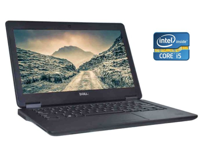 Нетбук Б-клас Dell Latitude E7250 / 12.5" (1366x768) TN / Intel Core i5-5300U (2 (4) ядра по 2.3 - 2.9 GHz) / 8 GB DDR3 / 128 GB SSD / Intel HD Graphics 5500 / WebCam / Win 10 Pro б/в - зображення 1