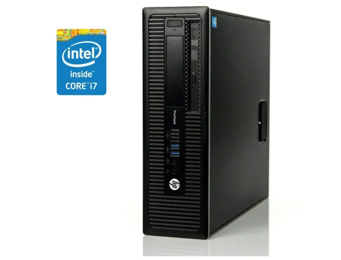 ПК HP ProDesk 600 G1 SFF / Intel Core i7-4770 (4 (8) ядра по 3.4 - 3.9 GHz) / 16 GB DDR3 / 256 GB SSD / Intel HD Graphics 4600 б/в - зображення 1
