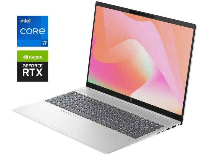 Ігровий ультрабук HP Pavilion Plus 16t-ab000-a3hv9 / 16" (2560x1600) IPS / Intel Core i7-13700H (14 (20) ядер по 2.4 - 5.0 GHz) / 16 GB DDR4 / 1000 GB SSD / nVidia GeForce RTX 3050, 6 GB GDDR6, 96-bit / WebCam / Win 11 Home б/в - зображення 1