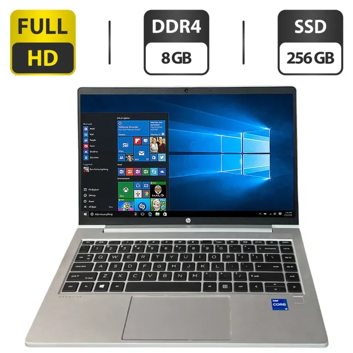 Ультрабук HP ProBook 440 G8 / 14" (1920x1080) IPS / Intel Core i5-1135G7 (4 (8) ядра по 4.2 GHz) / 8 GB DDR4 / 256 GB SSD / Intel Iris Xe Graphics / WebCam б/в - зображення 1