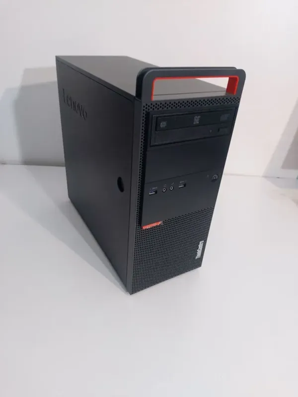 Комплект ПК: Lenovo ThinkCentre M800 Tower / Intel Core i5-6400 (4 ядра по 2.7 - 3.3 GHz) / 16 GB DDR4 / 480 GB SSD + 500 GB HDD / AMD Radeon RX 550, 4 GB GDDR5, 128-bit / DVD-ROM + Монітор LG 24MB37PM-B / 24" (1920x1080) IPS б/в - зображення 3