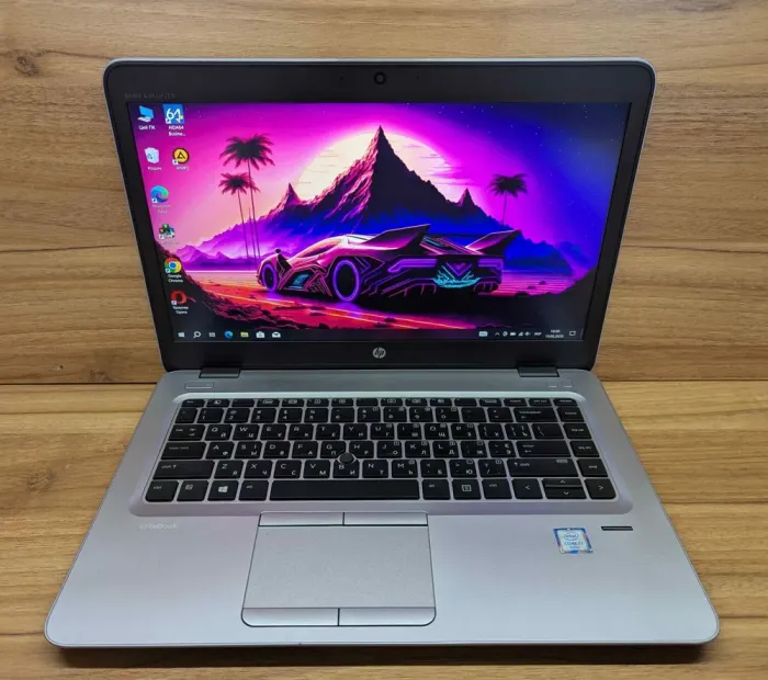 Ультрабук HP EliteBook 840 G3 / 14" (2560x1440) IPS / Intel Core i7-6500U (2 (4) ядра по 2.5 - 3.1 GHz) / 8 GB DDR4 / 240 GB SSD / Intel HD Graphics 520 / Fingerprint / WebCam / Windows 10 б/в - зображення 2