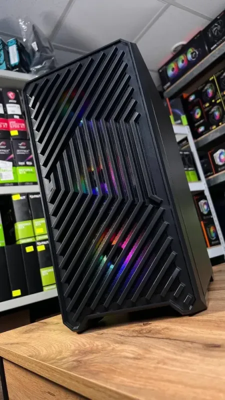 Збірка під замовлення: ігровий ПК 1stPlayer Trilobite T5 Black Tower / AMD Ryzen 7 5700X (8 (16) ядер по 3.4 - 4.6 GHz) / 32 GB DDR4 / 1000 GB SSD M.2 / nVidia GeForce RTX 3070, 8 GB GDDR6, 256-bit / 650W б/в - зображення 4