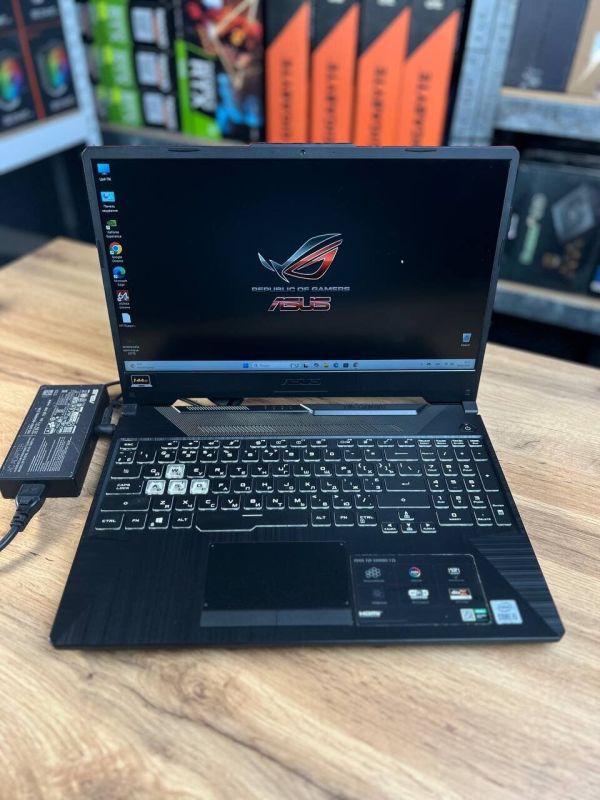 Ігровий ноутбук Asus TUF Gaming F15 FX506LH / 15.6" (1920x1080) IPS / Intel Core i5-10300H (4 (8) ядра по 2.5 - 4.5 GHz) / 32 GB DDR4 / 1000 GB SSD / nVidia GeForce GTX 1650, 4 GB GDDR5, 128-bit / WebCam б/в - зображення 2