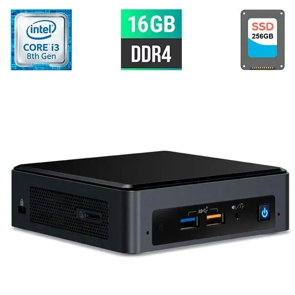 Неттоп Terra PC-Mini 5000 Silent Greenline 1009678 USFF / Intel Core i3-8109U (2 (4) ядра по 3.0 -3.6 GHz) / 16 GB DDR4 / 256 GB SSD / Intel UHD Graphics 630 / HDMI / Блок живлення в комплекті б/в - зображення 1