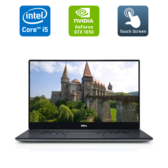 Ігровий ноутбук Б-класу Dell XPS 15 9560 / 15.6" (3840x2160) IPS Touch / Intel Core i5-7300HQ (4 ядра по 2,5 - 3,5 ГГц) / 16 ГБ DDR4 / 512 ГБ SSD / nVidia Geforce GTX 1050, 4 ГБ GDDR5, 128-bit / HDMI / TouchID б/в - изображение 1