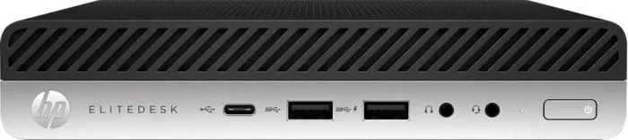 Неттоп HP EliteDesk 800 G4 Desktop Mini USFF / Intel Core i5-8600T (6 ядер по 2.3 - 3.7 GHz) / 8 GB DDR4 / 256 GB SSD NVMe / Intel UHD Graphics 630 б/в - зображення 4