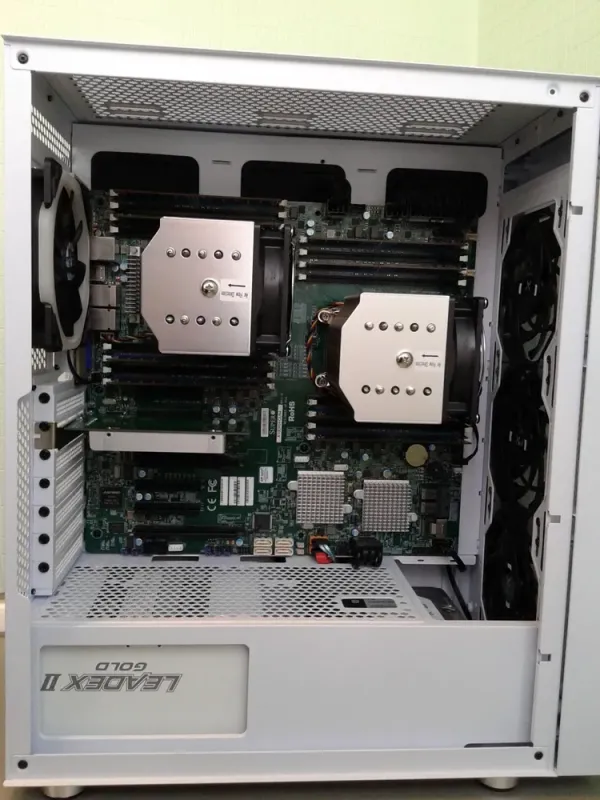 Сервер Vinga Mid Tower / 2x Intel Xeon E5-2680 v4 (14 (28) ядер по 2.4 - 3.3 GHz) / 128 GB DDR4 / 2 TB HDD / 1000W б/в - зображення 21