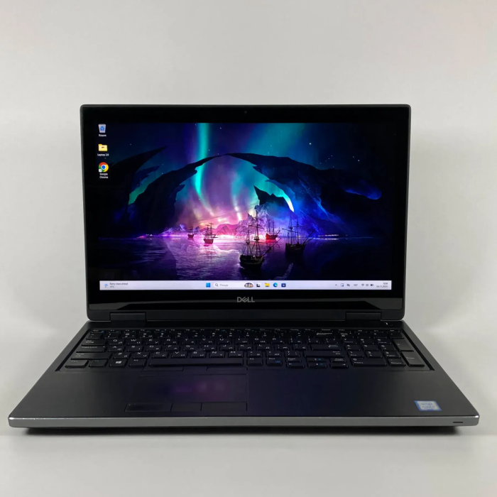 Мобільна робоча станція Dell Precision 7530 / 15,6" (1920x1080) IPS Touch / Intel Core i7-8850H (6 (12) ядер по 2,6 - 4,3 ГГц) / 16 ГБ DDR4 / 512 ГБ SSD / nVidia Quadro P1000, 4 ГБ GDDR5, 128-біт / Веб-камера / HDMI б/в - зображення 2