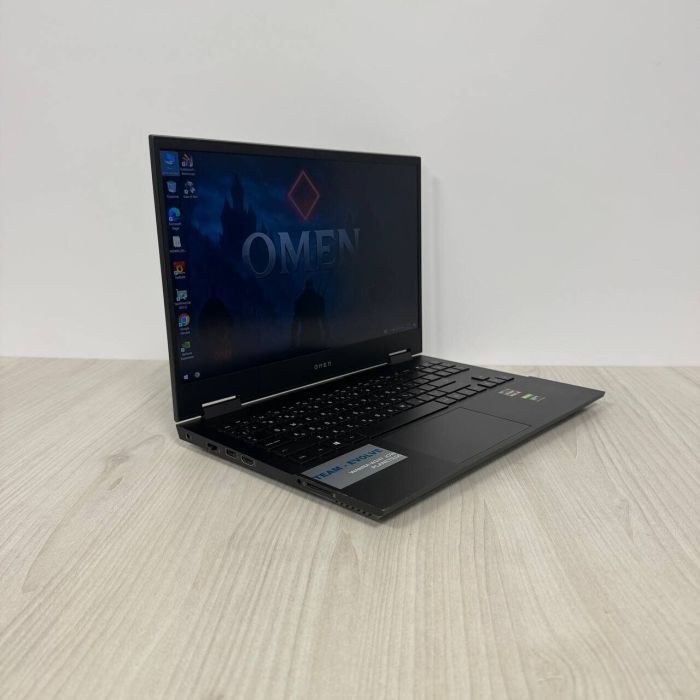 Ігровий ноутбук Б-класу HP Omen 15-en0044ur / 15,6" (1920x1080) IPS / AMD Ryzen 5 4500U (6 ядер по 2.3 - 4.0 GHz) / 16 GB DDR4 / 256 GB SSD NVMe / nVidia GeForce GTX 1650 Ti, 4 GB GDDR6, 128-bit / WebCam б/в - зображення 4