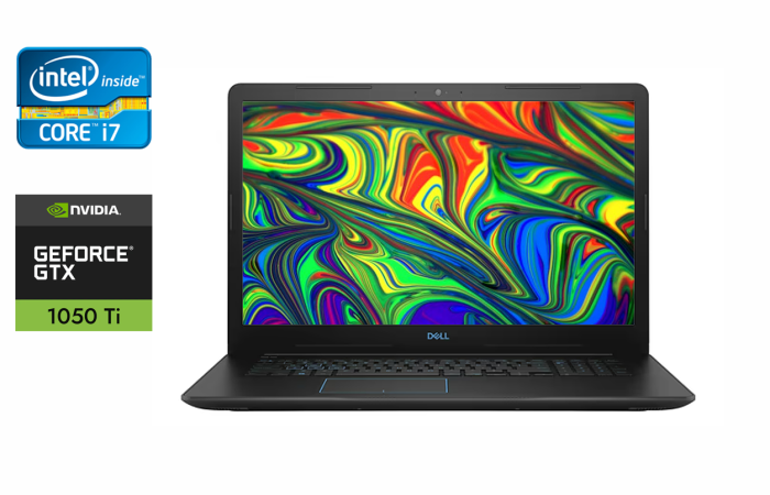 Ігровий ноутбук Dell G3 3779 / 17.3" (1920x1080) IPS / Intel Core i7-8750H (6 (12) ядер по 2.2 - 4.1 GHz) / 16 GB DDR4 / 480 GB SSD / nVidia GeForce GTX 1050 Ti, 4 GB GDDR5, 128-bit / WebCam б/в - зображення 1