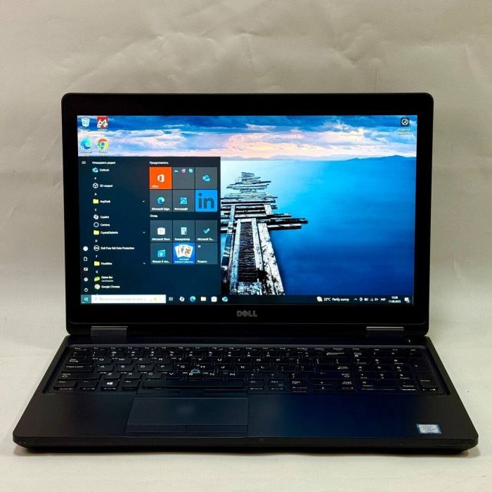 Ноутбук Б-клас Dell Latitude 5580 / 15.6" (1920x1080) IPS / Intel Core i5-7440HQ (4 ядра по 2.8 - 3.8 GHz) / 16 GB DDR4 / 240 GB SSD / Intel HD Graphics 630 / WebCam / Windows 10 Pro б/в - зображення 2